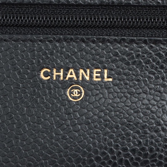 Chanel Matelasse Caviar Chain wallet, gold metal fittings - Picture 14 of 16